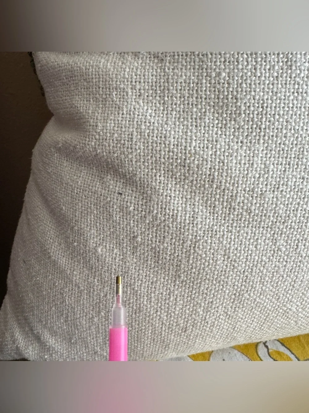 Tuft checkerboard green and pink floral pillow